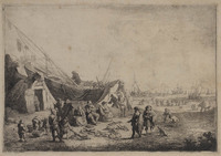 TvB G 0385
<br/>
Visverkopers
<br/>
<em>Bout, Pieter (1658 - 1719)</em>